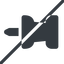 Line, right, normal, prohibited, thumbtack, pin, unpin, thumbtack-solid icon