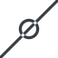 Line, normal, circle, horizontal, mirror, prohibited, dot, round icon