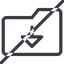 Line, down, normal, horizontal, mirror, prohibited, folder, directory, folders, directories, folder-down icon