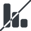 Line, normal, horizontal, mirror, prohibited, statistics, antenna, mobile, signal, bars, level, strength, signal-solid, wifi icon