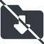 Line, down, normal, wide, solid, prohibited, folder, directory, folders, directories, folder-down-solid icon