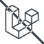 Line, normal, logo, brand, php, framework, prohibited, laravel icon