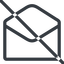 Line, normal, envelope, mail, message, email, prohibited, contact, open, read, open-envelope, open-envelope-alt icon