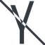 Line, normal, logo, brand, search, engine, prohibited, yandex, y icon