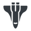 Down, normal, solid, space, nasa, shuttle, spacecraft, orbiter, satellite, space-shuttle, astronaut, discovery, atlantis, columbia, challenger, rocket, space-shuttle-solid icon