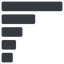 Left, normal, solid, horizontal, mirror, graph, chart, statistics, antenna, mobile, signal, bars, level, strength, bar, bar-chart-solid, wifi icon