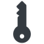 Left, normal, solid, horizontal, mirror, unlocked, unlock, locked, lock, key, access, security, key-solid icon