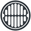 Right, normal, solid, manhole, sewer, sewer-manhole, metal, cover, manhole-alt-solid icon