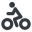 Normal, solid, horizontal, mirror, vehicle, riding, bicycle, bike, cycle, cycling, bicycle-solid icon