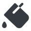 Up, normal, solid, horizontal, mirror, bucket, drip, paint, color, fill, bucket-drip, bucket-drip-solid icon