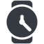 Up, normal, solid, horizontal, mirror, time, hour, minute, hours, minutes, watch, watch-solid icon