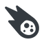 Up, normal, solid, star, space, asteroid, meteoroid, impact, nasa, esa, jaxa, shooting, shooting-star, c-type, s-type, m-type, neo, asteroid-solid icon
