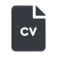 Normal, solid, file, application, paper, job, cv, file-cv, curriculum, vitæ, curriculum-vitae, summary, file-cv-solid icon