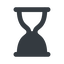Up, normal, solid, glass, wait, load, loading, waiting, clock, hour, hourglass, sandglass, sand, timer, hourglass-solid icon