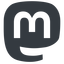 Normal, solid, logo, brand, social, network, mastodon icon