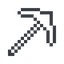 Up, normal, solid, minecraft, pixelart, pixel, pickaxe, pick, axe, mojang, minecraft-pickaxe icon