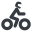 Normal, solid, riding, bike, cycle, motorbike, motorcycle, biker, motorbike-solid icon