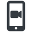 Normal, solid, video, phone, mobile, smartphone, call, mobile-video, mobile-call, mobile-video-call, mobile-video-call-solid, smartphone-video, smartphone-video-solid icon