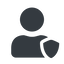 Normal, solid, user, person, admin, administrator, superuser, shield, rights, super, user-shield-solid, user-shield icon