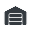 Normal, solid, car, storage, repository, amazon, parking, distribution, warehouse, hangar, logistics, inventory, depot, storehouse, stockroom, warehouse-solid, garage, carport icon
