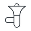 Thin, line, left, horizontal, mirror, loudspeaker, megaphone, amplify, announcement, bullhorn, noise, decibel, megaphone-thin icon