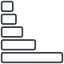 Thin, line, right, graph, chart, statistics, antenna, mobile, signal, bars, level, strength, bar, bar-chart-thin, wifi icon