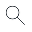 Thin, line, search, magnifying, glass, horizontal, mirror, research, magnifying-glass-thin, magnifying-glass, keywords, keyword icon
