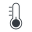 Thin, line, horizontal, mirror, temperature, low, thermometer, cold, thermometer-low, thermometer-low-thin icon