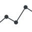 Line, up, graph, analytics, chart, analytics-thin icon