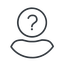 Thin, line, circle, user, man, woman, person, user-circle, anonymous, anonymous-user, anonymous-user-circle, incognito, unidentified, anonym, anonymous-user-circle-thin icon