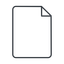 Thin, line, up, file, sheet, paper, file-thin, document icon