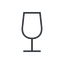 Thin, line, glass, party, wine, empty, champagne, glass-wine, drink, water, glass-wine-empty-thin icon