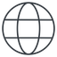 Thin, line, globe, world, earth, www, globe-thin, web icon