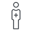 Thin, line, nurse, medical, healthcare, health, male, medic, doctor, hospital, male-nurse, male-nurse-thin icon