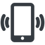 Thin, line, up, solid, iphone, phone, mobile, android, gsm, smartphone, cell, bell, ring, ringing, ringtone, smartphone-ringing-solid, smartphone-ringing icon