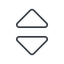 Thin, line, up, order, sort, sort-thin icon