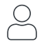 Thin, line, user, man, woman, person, user-thin icon