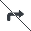 Thin, line, down, sign, confirm, arrow, prohibited, key, submit, send, return, enter, return-sign-solid, return-sign icon
