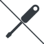 Thin, line, down, prohibited, tool, mechanics, mechanical, repair, screwdriver, screw, screwdriver-alt-solid icon