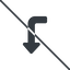 Thin, line, left, sign, confirm, horizontal, mirror, arrow, prohibited, key, submit, send, return, enter, return-sign-solid, return-sign icon