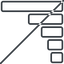 Thin, line, left, graph, chart, prohibited, statistics, antenna, mobile, signal, bars, level, strength, bar, bar-chart-thin, wifi icon