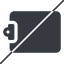 Thin, line, left, prohibited, report, note, clipboard, pasteboard, notebook, scratchpad, tablet, clipboard-solid icon
