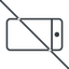 Thin, line, right, horizontal, mirror, prohibited, iphone, phone, mobile, android, gsm, smartphone, cell, smartphone-thin icon