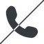 Thin, line, right, prohibited, phone, call, dial, number, phone-solid, telephone icon