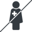Thin, line, horizontal, mirror, prohibited, nurse, medical, healthcare, health, female, medic, female-nurse, doctor, hospital, female-nurse-solid icon