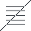 Thin, line, solid, horizontal, mirror, prohibited, menu, burger, text, align, alignment, editor, justify, justify-align, align-justify, justify-align-thin icon