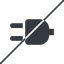 Thin, line, up, horizontal, mirror, prohibited, electricity, plug, charge, charger, electric, plug-solid, electrics, electrical icon