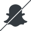 Thin, line, solid, logo, brand, horizontal, mirror, social, network, prohibited, chat, snapshat-solid, snapchat, snap icon