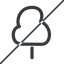 Line, horizontal, mirror, prohibited, tree, forest, tree-thin icon