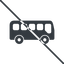 Thin, line, wide, car, vehicle, transport, prohibited, bus, side, bus-side icon
